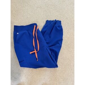 EUC FIGS Zamora Jogger Scrub Pants Womens  Technical Collection Royal Blue 3XL